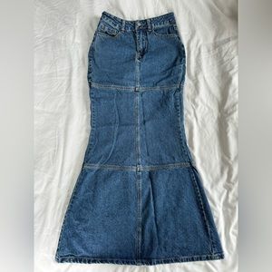 Denim Maxi Skirt